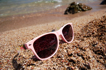 Okulary na plaży