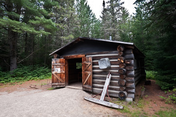 Old Log Cabin in Ontario Canada