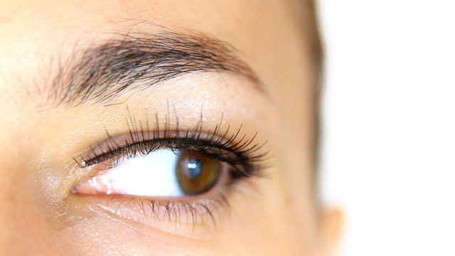 Woman's eye, close up