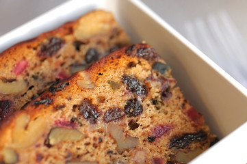 Slices of fruit cake