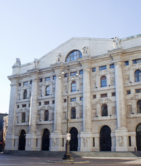 Fototapeta na wymiar Palazzo della borsa, Milano