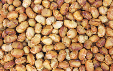 Close view of roasted soy nuts