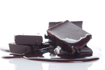 Chocolates on a light background