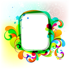 EPS10. Editable colorful frame for your design