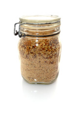 Mollica di pane in barattolo