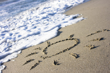 Sun Symbol in Sand
