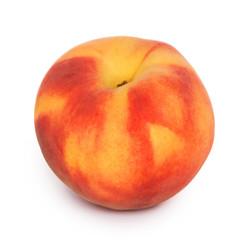 Peach isolate over white background