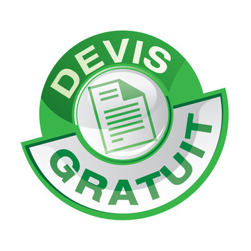 bouton / ic&ocirc;ne devis - estimation - cotation gratuite