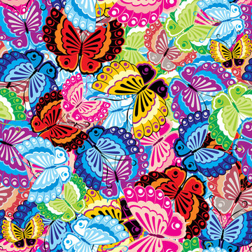 seamless butterfly background