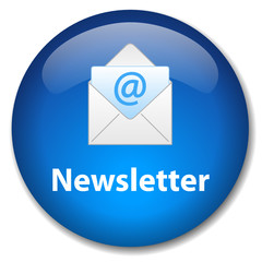 NEWSLETTER Web Button (customer information news icon at sign)