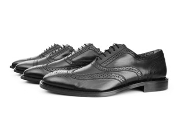 Male shoes isolated on the white background