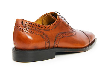 Male shoes isolated on the white background