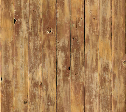 Fototapeta Distressed vertical wood board surface seamlessly tileable