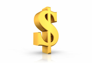 Gold Dollar Sign