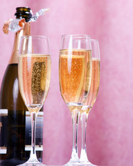 glasses ready for celebrating