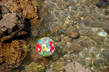 Piłka plażowa na wodzie