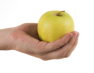 apple in hand