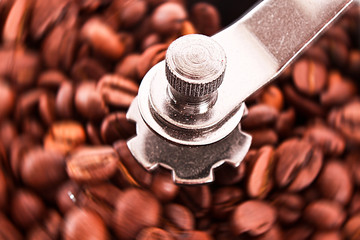 Coffee Grinder closeup rotation