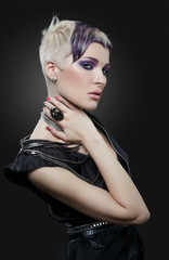 Fasion portret of beautiful woman