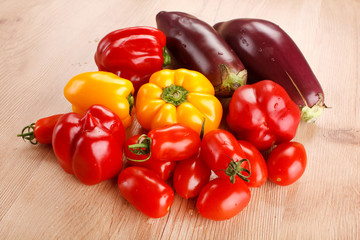fresh vegetables on the table
