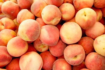 background of group of peaches