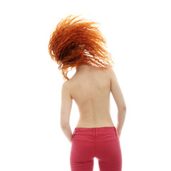 Naklejka premium Redhead