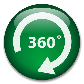 360 DEGREES Web Button (view panorama virtual visit 360° total)