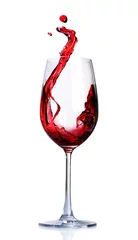 Papier Peint photo Vin Red Wine Abstract Splashing