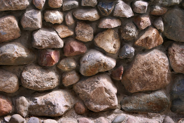 Cobblestone wall