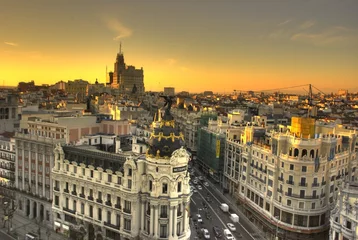 Fotobehang Metropolis Madrid gebouw © ottoterremoto