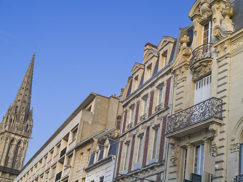 Caen, ciudad de Normand&iacute;a destruida en la 2&ordf;  Guerra M.,Francia
