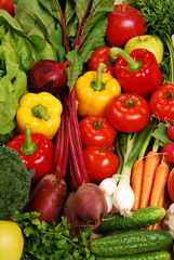 Fototapeta na wymiar Composition with raw vegetables