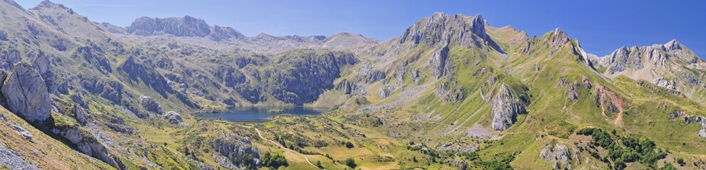 Panoramica de Lago del Valle,Somiedo,Asturias