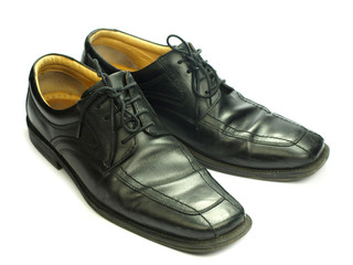 Detail of leather shoes