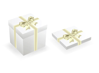 Two celebratory boxes with bows