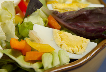 closeup of egg salad