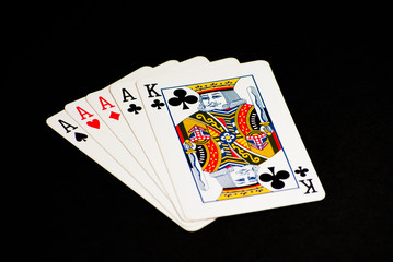 Four of a Kind, King Kicker