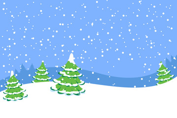 Excellent winter background. A vector illustration