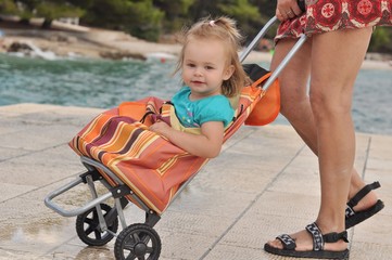 baby on beach