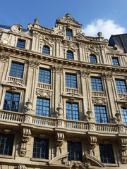 Fototapeta na wymiar Barokowa fasada w centrum Brukseli