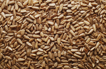 peeled sunflower seeds background
