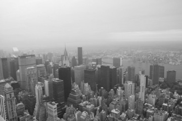 View of New York City B&W
