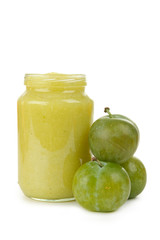 nourriture, compote de fruit