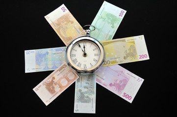 Uhr und Euros