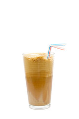 Greek cold coffee - frappe isolated on white