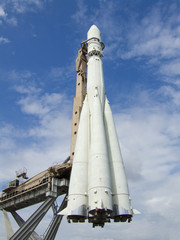 Fototapeta premium legendary soviet rocket in Moscow