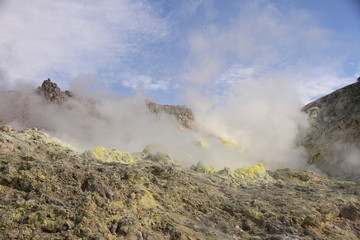 Fototapeta premium Smoking Volcanic Fumarole