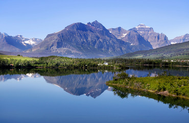 Fototapeta na wymiar Glacier national park