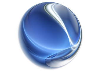 Glass Blue Ball
