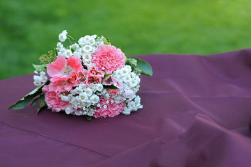 Bouquet Flowers on table
